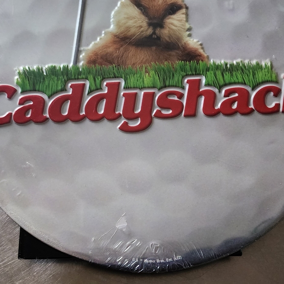 CaddyShack - Round Tin Metal Sign (Man Cave, Shop, Garage) Bushwood Club Gopher - Picture 2 of 5